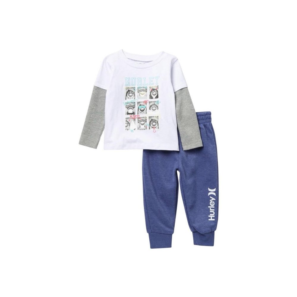 Hurley Shark Top & Jogger 2-Piece Set NEW WITH TAG